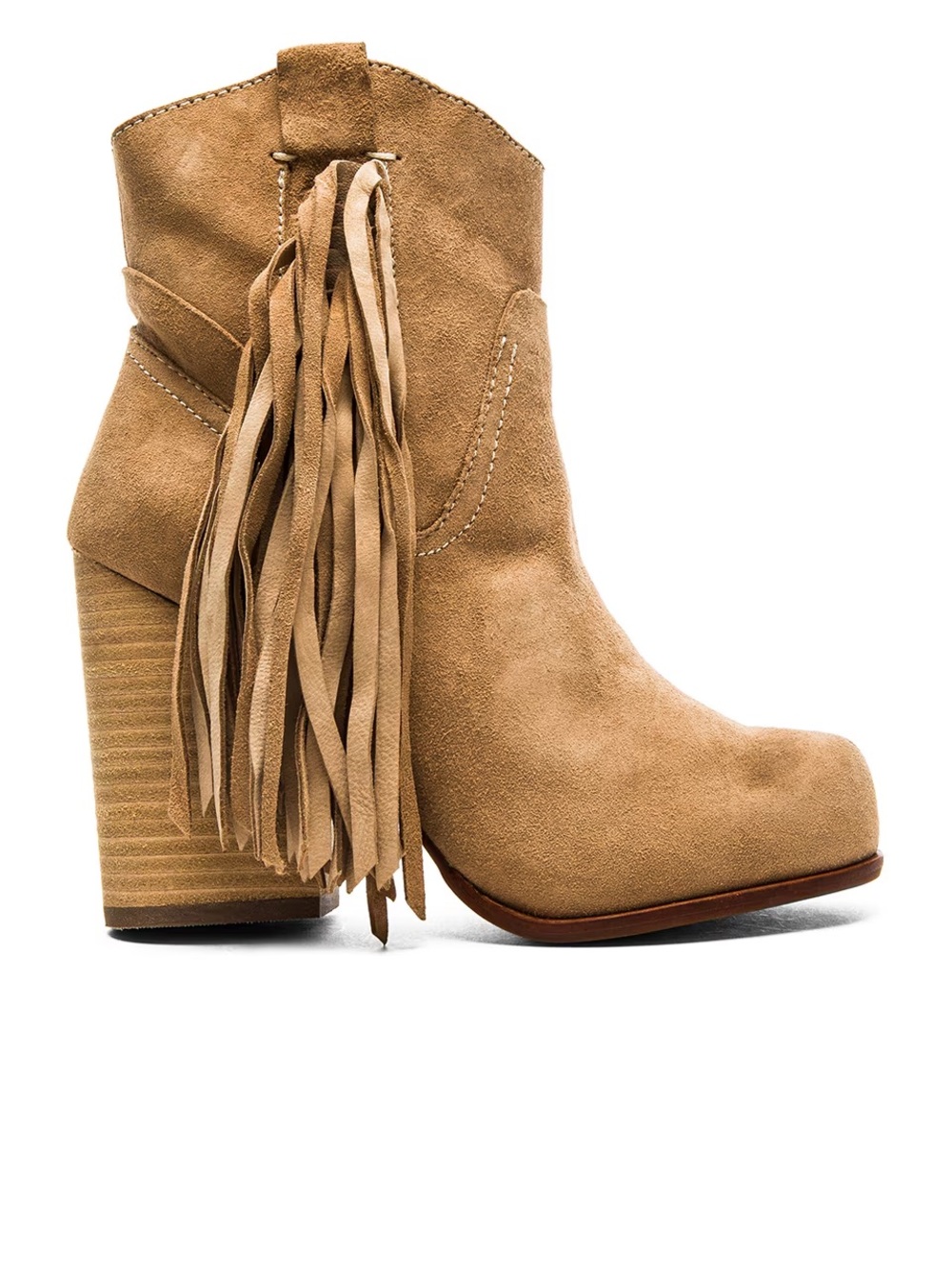 Jeffrey Campbell Bronco Bootie in Natural Suede